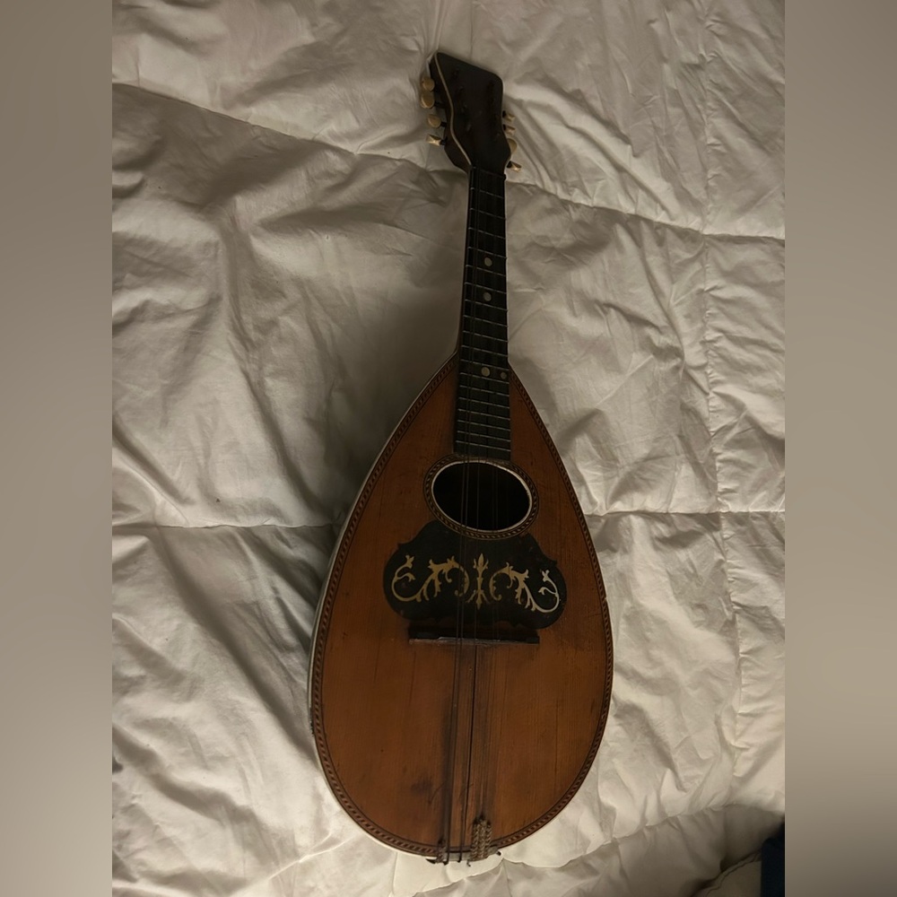 Vintage Mandolin with Intricate Design